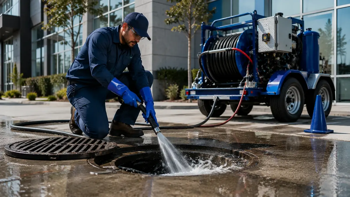 Commercial Hydro Jet Drain Cleaning in Fullerton