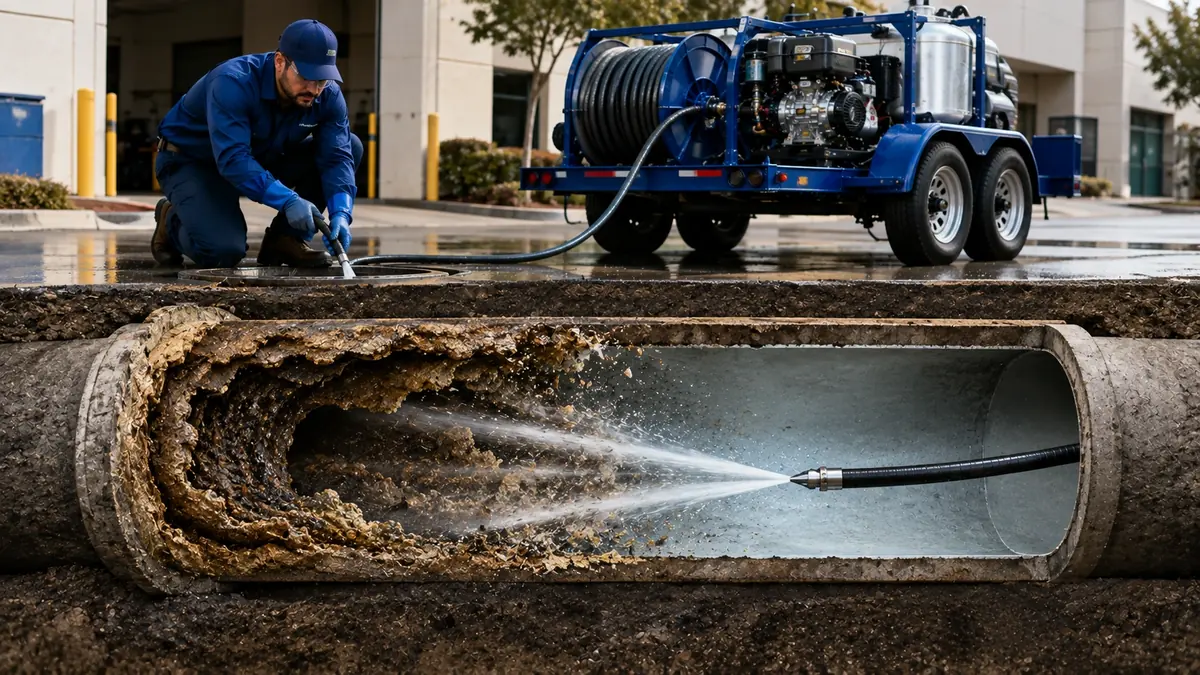 Sewer Pipe Descaling in Fullerton